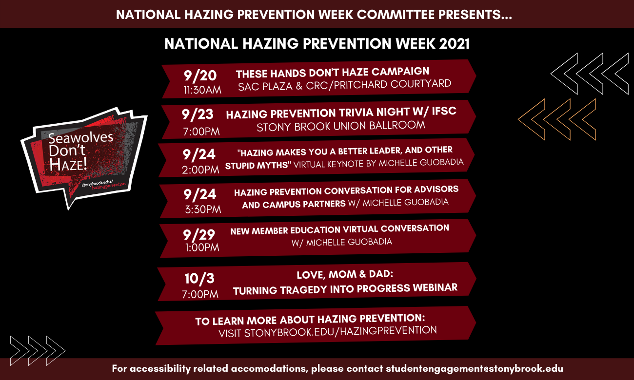 Hazing Prevention Stony Brook University